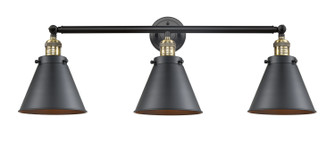 Franklin Restoration Three Light Bath Vanity in Black Antique Brass (405|205-BAB-M13-BK)