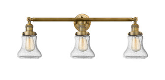 Franklin Restoration Three Light Bath Vanity in Brushed Brass (405|205-BB-G194)