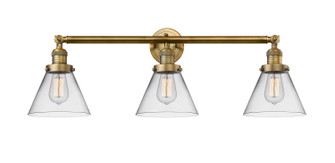 Franklin Restoration Three Light Bath Vanity in Brushed Brass (405|205-BB-G42)