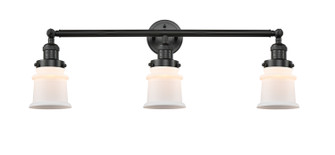 Franklin Restoration Three Light Bath Vanity in Matte Black (405|205-BK-G181S)