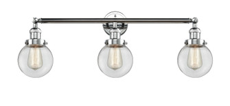 Franklin Restoration Three Light Bath Vanity in Polished Chrome (405|205-PC-G202-6)