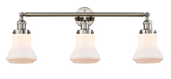Franklin Restoration Three Light Bath Vanity in Polished Nickel (405|205-PN-G191)