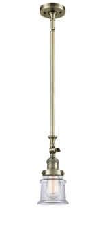Franklin Restoration One Light Mini Pendant in Antique Brass (405|206-AB-G182S)
