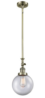 Franklin Restoration LED Mini Pendant in Antique Brass (405|206-AB-G202-8-LED)
