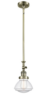 Franklin Restoration One Light Mini Pendant in Antique Brass (405|206-AB-G322)