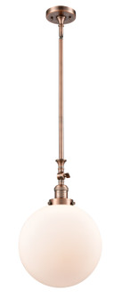 Franklin Restoration One Light Mini Pendant in Antique Copper (405|206-AC-G201-12)