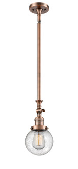 Franklin Restoration LED Mini Pendant in Antique Copper (405|206-AC-G204-6-LED)
