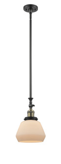 Franklin Restoration One Light Mini Pendant in Black Antique Brass (405|206-BAB-G171)
