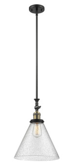 Franklin Restoration LED Pendant in Black Antique Brass (405|206-BAB-G44-L-LED)