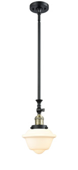 Franklin Restoration One Light Mini Pendant in Black Antique Brass (405|206-BAB-G531)