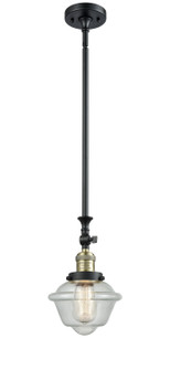 Franklin Restoration LED Mini Pendant in Black Antique Brass (405|206-BAB-G532-LED)