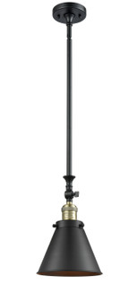 Franklin Restoration One Light Mini Pendant in Black Antique Brass (405|206-BAB-M13-BK)