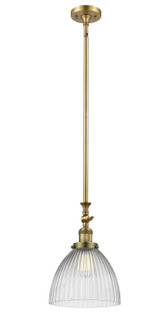 Franklin Restoration One Light Mini Pendant in Brushed Brass (405|206-BB-G222)