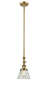 Franklin Restoration LED Mini Pendant in Brushed Brass (405|206-BB-G62-LED)