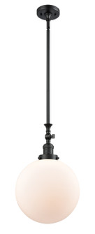 Franklin Restoration LED Mini Pendant in Matte Black (405|206-BK-G201-12-LED)