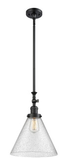 Franklin Restoration LED Pendant in Matte Black (405|206-BK-G44-L-LED)
