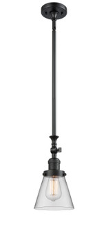 Franklin Restoration One Light Mini Pendant in Matte Black (405|206-BK-G62)