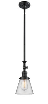 Franklin Restoration LED Mini Pendant in Matte Black (405|206-BK-G62-LED)