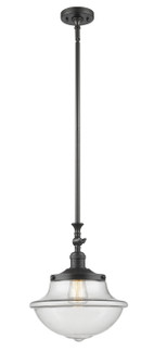 Franklin Restoration One Light Mini Pendant in Oil Rubbed Bronze (405|206-OB-G542)