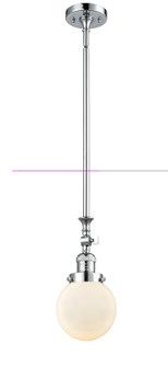 Franklin Restoration One Light Mini Pendant in Polished Chrome (405|206-PC-G201-6)