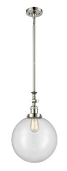 Franklin Restoration One Light Mini Pendant in Polished Nickel (405|206-PN-G202-12)