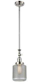 Franklin Restoration One Light Mini Pendant in Polished Nickel (405|206-PN-G262)