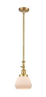 Franklin Restoration One Light Mini Pendant in Satin Gold (405|206-SG-G171)