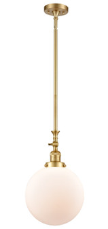 Franklin Restoration LED Mini Pendant in Satin Gold (405|206-SG-G201-10-LED)