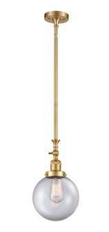 Franklin Restoration One Light Mini Pendant in Satin Gold (405|206-SG-G202-8)