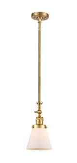 Franklin Restoration One Light Mini Pendant in Satin Gold (405|206-SG-G61)