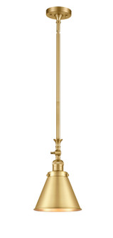 Franklin Restoration One Light Mini Pendant in Satin Gold (405|206-SG-M13-SG)