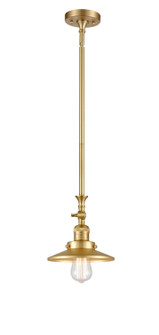 Franklin Restoration LED Mini Pendant in Satin Gold (405|206-SG-M4-LED)