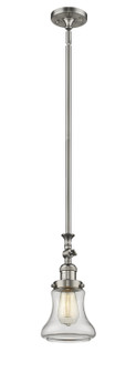 Franklin Restoration One Light Mini Pendant in Brushed Satin Nickel (405|206-SN-G192)
