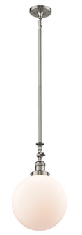 Franklin Restoration LED Mini Pendant in Brushed Satin Nickel (405|206-SN-G201-10-LED)