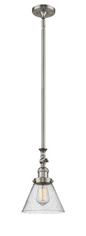 Franklin Restoration One Light Mini Pendant in Brushed Satin Nickel (405|206-SN-G44)