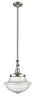 Franklin Restoration One Light Mini Pendant in Brushed Satin Nickel (405|206-SN-G544)