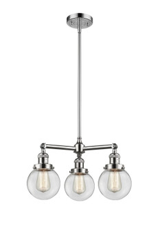 Franklin Restoration LED Chandelier in Polished Chrome (405|207-PC-G202-6-LED)