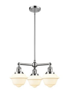 Franklin Restoration Three Light Chandelier in Polished Chrome (405|207-PC-G531)