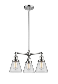 Franklin Restoration Three Light Chandelier in Polished Chrome (405|207-PC-G62)