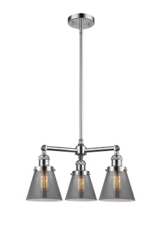 Franklin Restoration Three Light Chandelier in Polished Chrome (405|207-PC-G63)