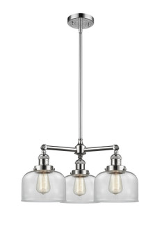 Franklin Restoration Three Light Chandelier in Polished Chrome (405|207-PC-G72)