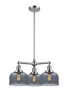 Franklin Restoration Three Light Chandelier in Polished Chrome (405|207-PC-G73)