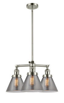 Franklin Restoration LED Chandelier in Polished Nickel (405|207-PN-G43-LED)