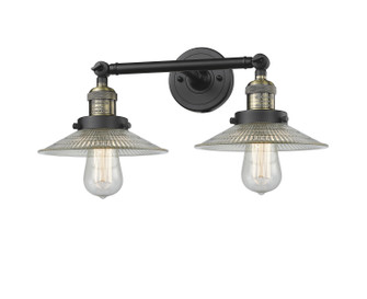 Franklin Restoration Two Light Bath Vanity in Black Antique Brass (405|208-BAB-G2)
