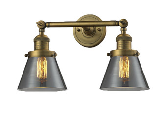 Franklin Restoration Two Light Bath Vanity in Brushed Brass (405|208-BB-G63)