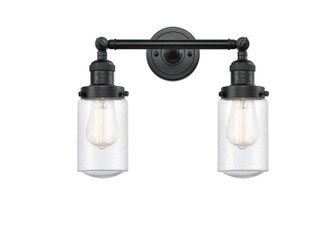 Franklin Restoration Two Light Bath Vanity in Matte Black (405|208-BK-G314)