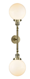 Franklin Restoration LED Bath Vanity in Antique Brass (405|208L-AB-G201-8-LED)