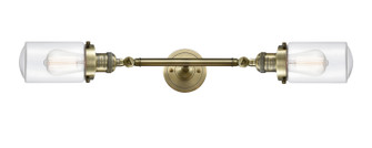 Franklin Restoration Two Light Bath Vanity in Antique Brass (405|208L-AB-G312)