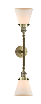 Franklin Restoration Two Light Bath Vanity in Antique Brass (405|208L-AB-G61)