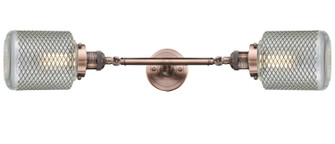 Franklin Restoration Two Light Bath Vanity in Antique Copper (405|208L-AC-G262)